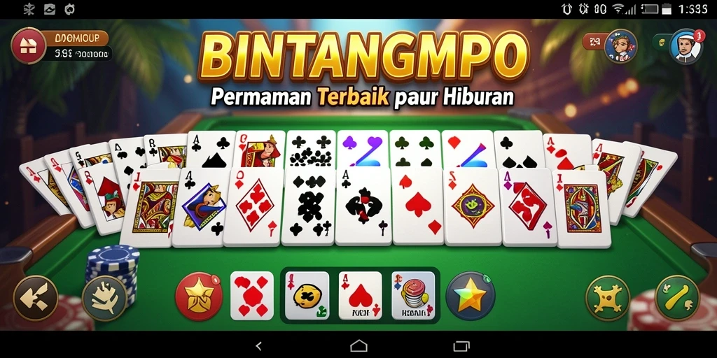 Tampilan dinamis permainan BINTANGMPO dengan suasana penuh warna.