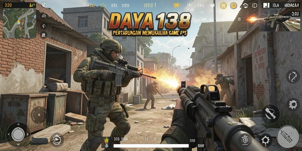 Tangkapan layar menunjukkan aksi mendebarkan dalam gameplay FPS.