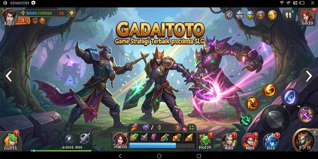 Tangkapan layar GADAITOTO menunjukkan momen mendebarkan dalam pertempuran strategi.