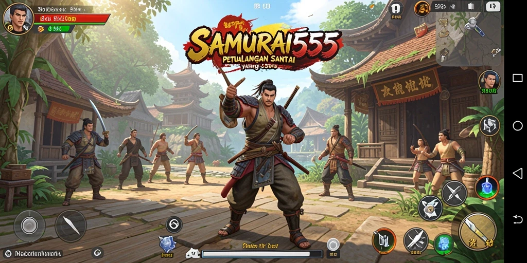 Screenshot gameplay SAMURAI555 yang mengasyikkan dan penuh warna.